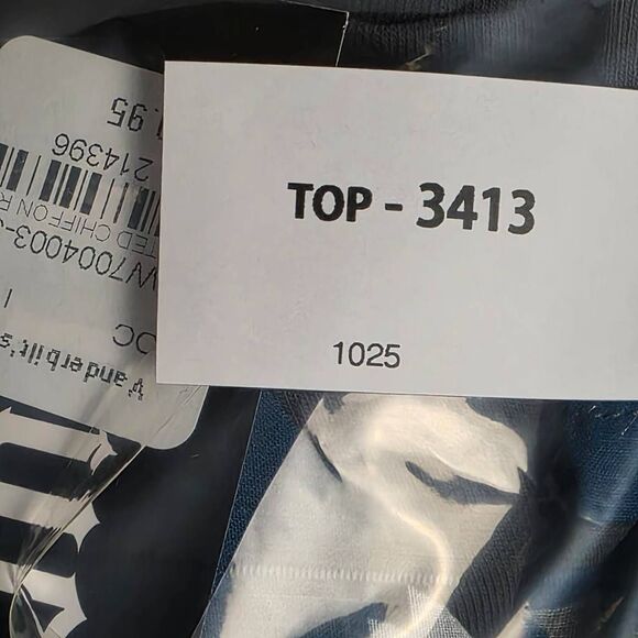 Cruel Denim Aztec Print Long Sleeve Sheer Top NWT Size XL - Picture 9 of 9